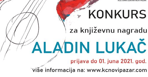 Raspisan konkurs za književnu nagradu Aladin Lukač
