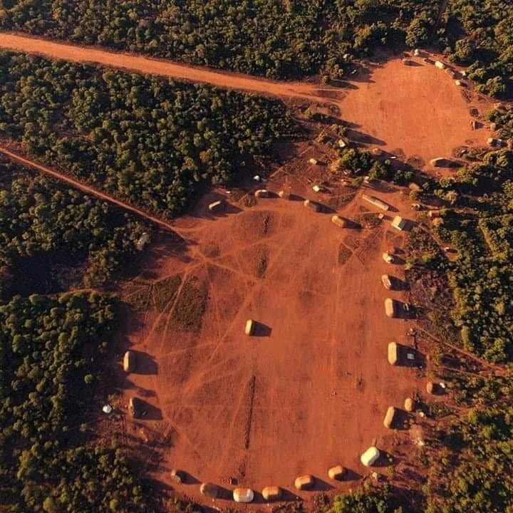 A picture of Ipatse village taken with a drone