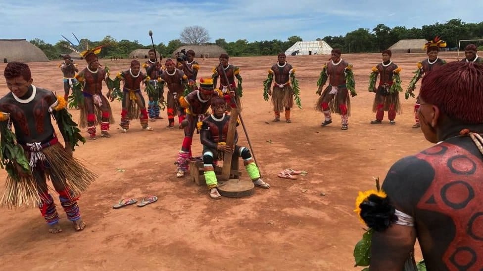 A Kuikuro celebration to mark the success against the coronavirus