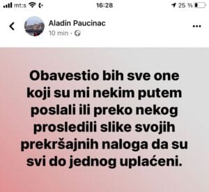 Paučinac: Plaćene sve prekršajne prijave dobijene zbog protesta