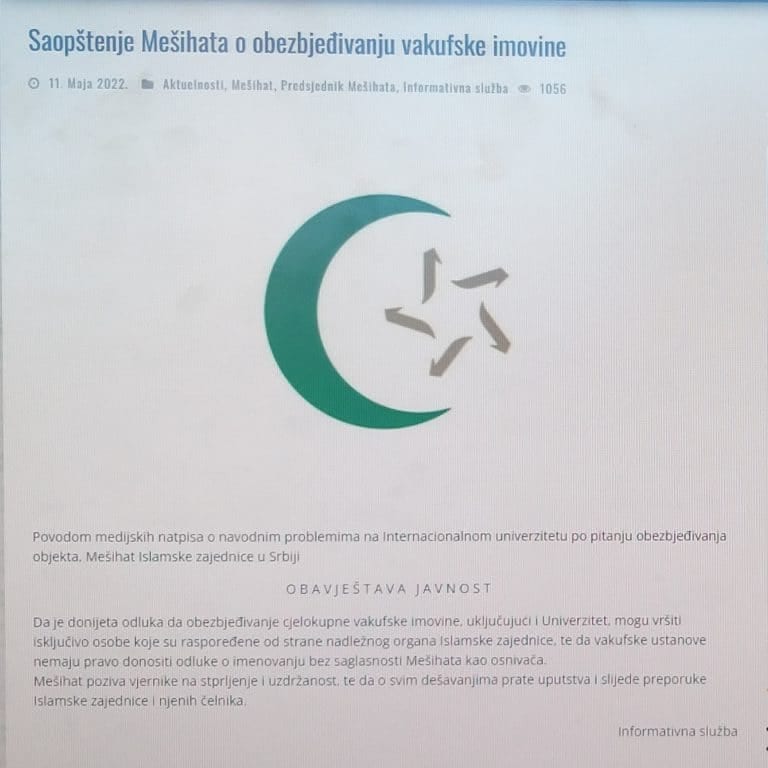 Mešihat promenio odluku o obezbeđenju