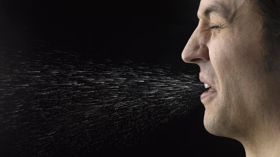 Man sneezing