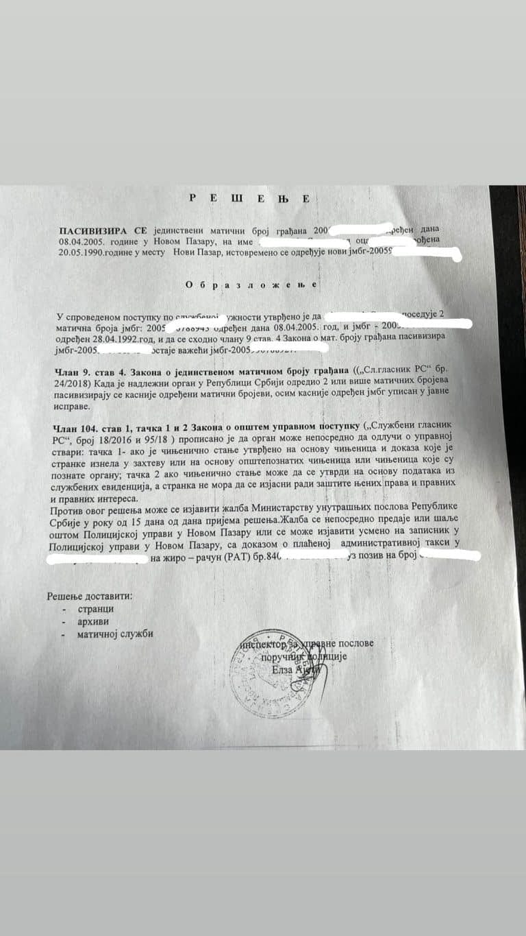 GOTOVO NESTVARNO: Novopazarka sa dva identiteta