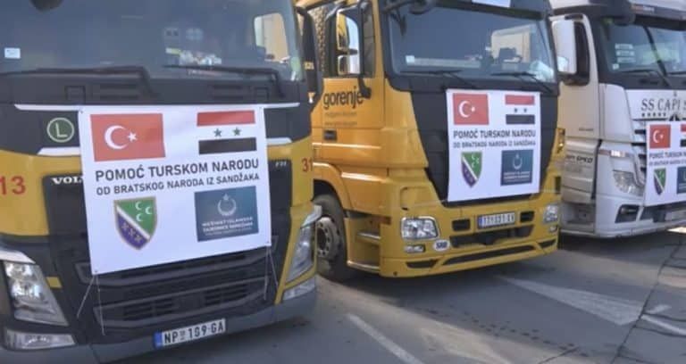 Četiri kamiona pomoći poslala IZS (video)