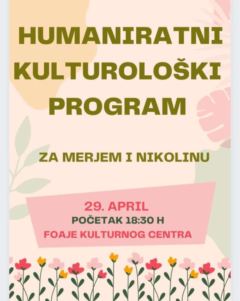 Sutra humanitarno-prodajna izložba “Za Merjem i Nikolinu“