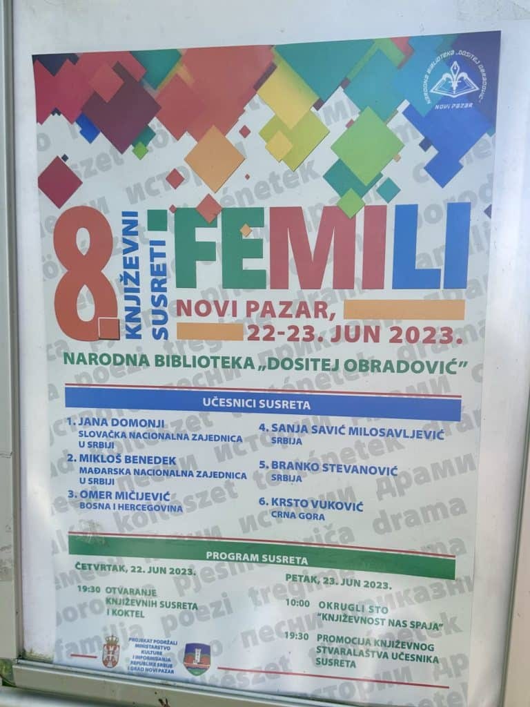 FESTIVAL Susreti pisaca manjinskih naroda sutra u Novom Pazaru