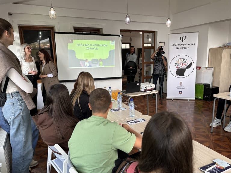 “Pričajmo o mentalnom zdravlju“ u Kancelariji za mlade Novi Pazar (VIDEO)