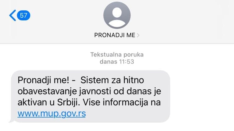 Sistem za hitno obaveštavanje o nestaloj deci od danas aktivan u Srbiji