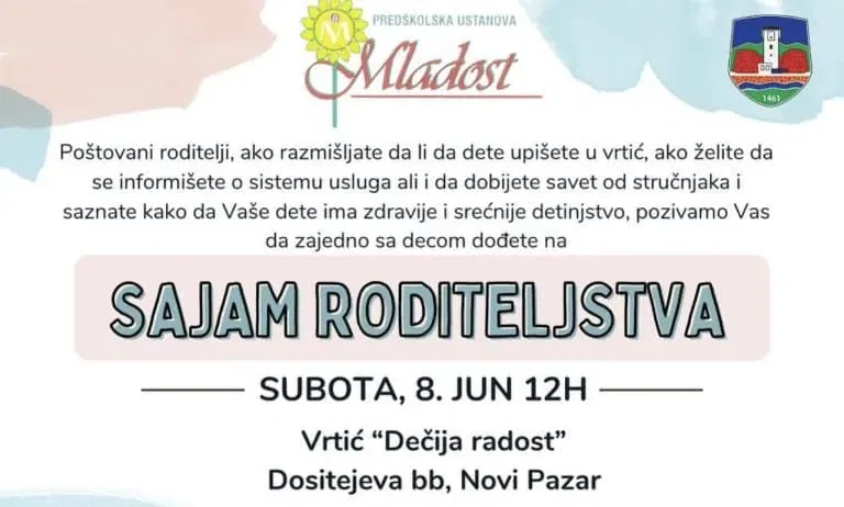 Sajam roditeljstva u Novom Pazaru: Za srećno i zdravo detinjsto dece