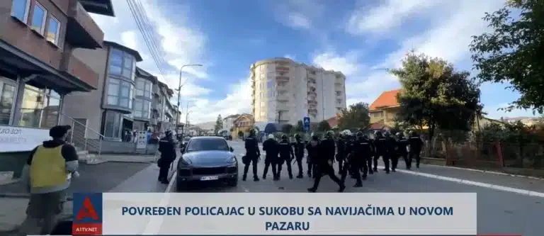 Povređen policajac u sukobima sa navijačima