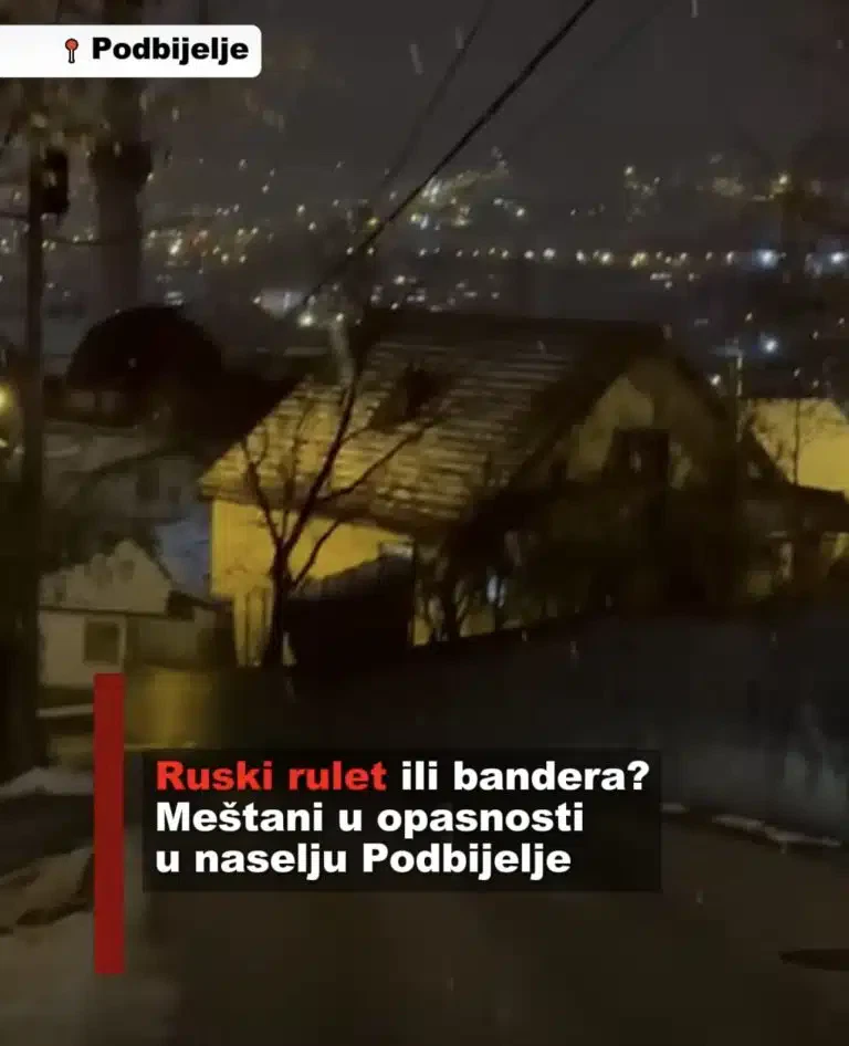 Ruski rulet ili bandera? Meštani u opasnosti u naselju Podbijelje (VIDEO)