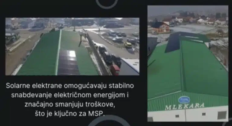 „Sunčeva energija za mala i srednja preduzeća u Sjenici“