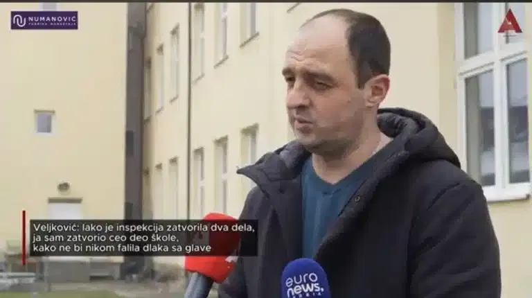 Veljković: Iako je inspekcija zatvorila dva dela, ja sam zatvorio ceo deo škole (VIDEO)