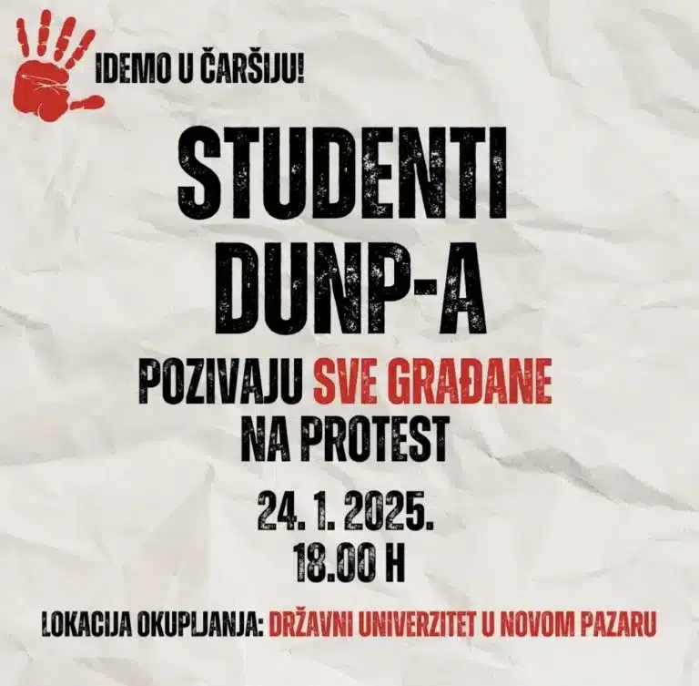Još jedan protest studenata zakazan za petak