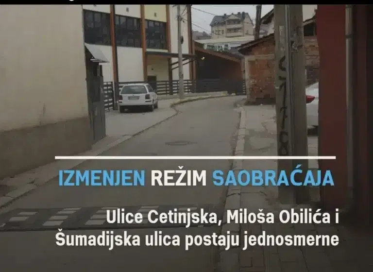 Izmenjen režim saobraćaja u Novom Pazaru: Tri ulice postaju jednosmerne