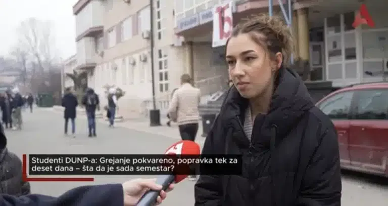 Studenti DUNP-a: Grejanje pokvareno, popravka tek za deset dana – šta da je sada semestar? (VIDEO)
