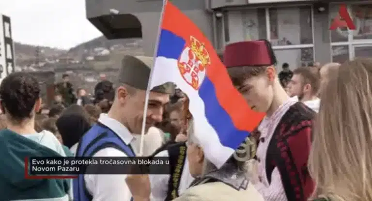 Evo kako je protekla tročasovna blokada u Novom Pazaru (VIDEO)