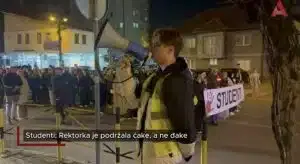 Studenti: Rektorka je podržala ćake a ne đake (VIDEO)