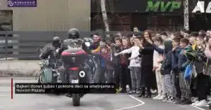 Bajkeri doneli ljubav i poklone deci sa smetnjama u Novom Pazaru (VIDEO)