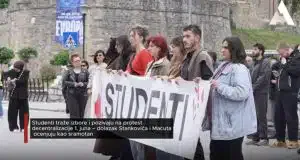 Studenti traže izbore i pozivaju na protest dezentralizacije 1. juna – dolazak Stankovića i Macuta ocenjuju kao sramotan (VIDEO)