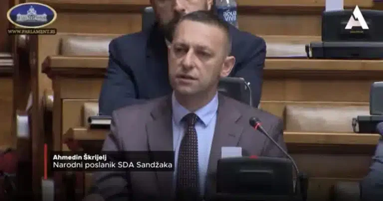 Škrijelj: Tražimo od Srbije da odmah uvede zabranu o prodaji oružja Izraelu (VIDEO)