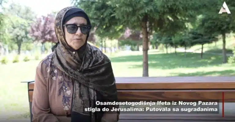 Osamdesetogodisja Ifeta iz Novog Pazara stigla do Jerusalima: “Srce mi je bilo ispunjeno, ali i tužno“ (VIDEO)