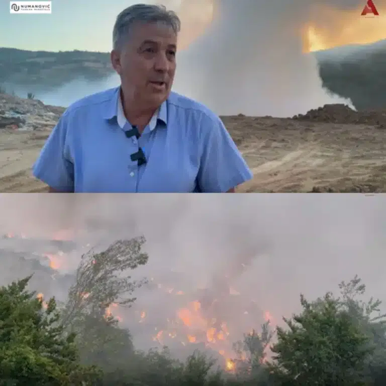 Dim se nazire sa svih strana, požar u Novom Pazaru se ne smiruje (VIDEO)