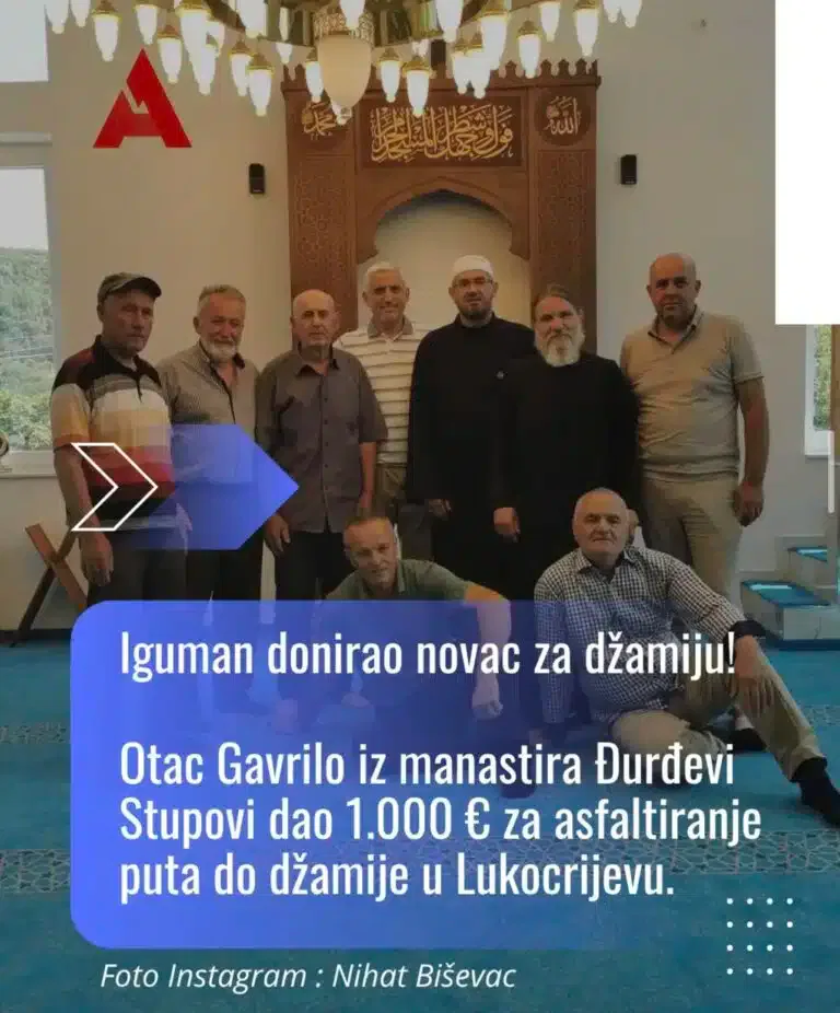Iguman donirao novac za džamiju!