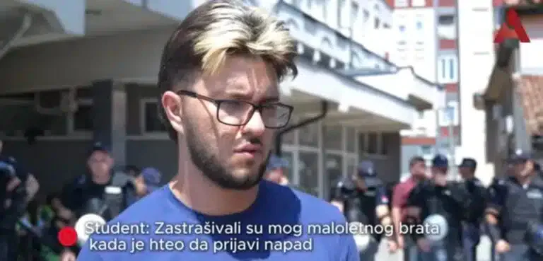 Student: Zastrašivali su mog maloletnog brata kada je hteo da prijavi napad (VIDEO)
