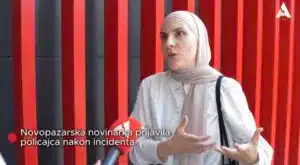 Novopazarska novinarka prijavila policajca nakon incidenta (VIDEO)