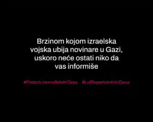 Crne naslovne strane širom sveta: Skoro 200 medija istovremeno protestuje zbog ubijanja novinara u Gazi