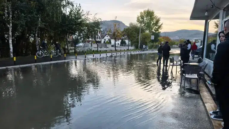 Pukla kanalizaciona cev u naselju Lug, poplavljena ulica i više domaćinstava (VIDEO)