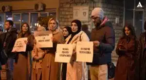 Skup podrške Dijani Hrki u Novom Pazaru: Građani poručili da stoje uz istinu i pravdu (VIDEO)