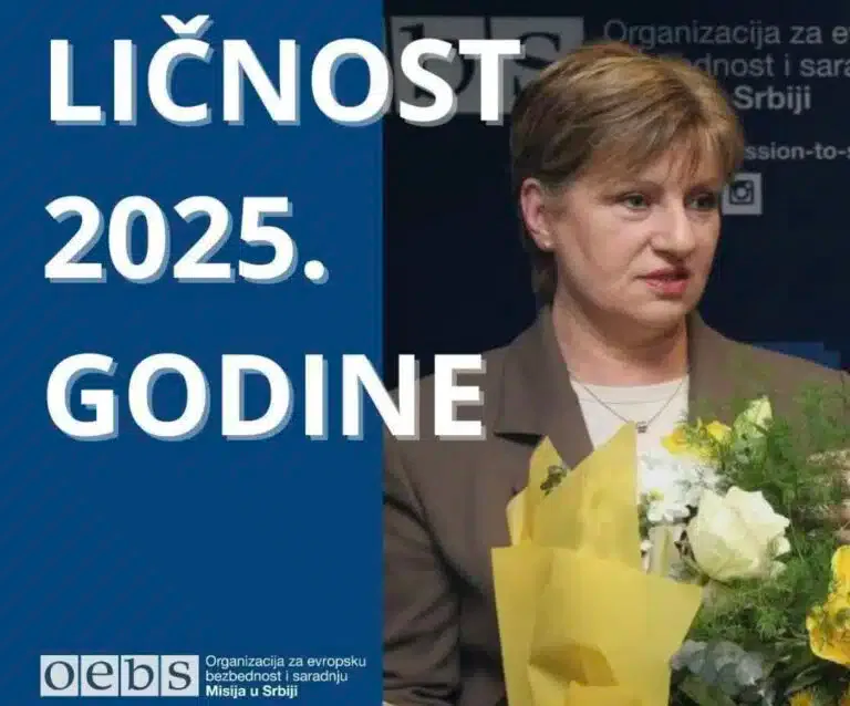 Amela Bajrović dobitnica nagrade “Ličnost godine 2025“ Misije OEBS-a u Srbiji