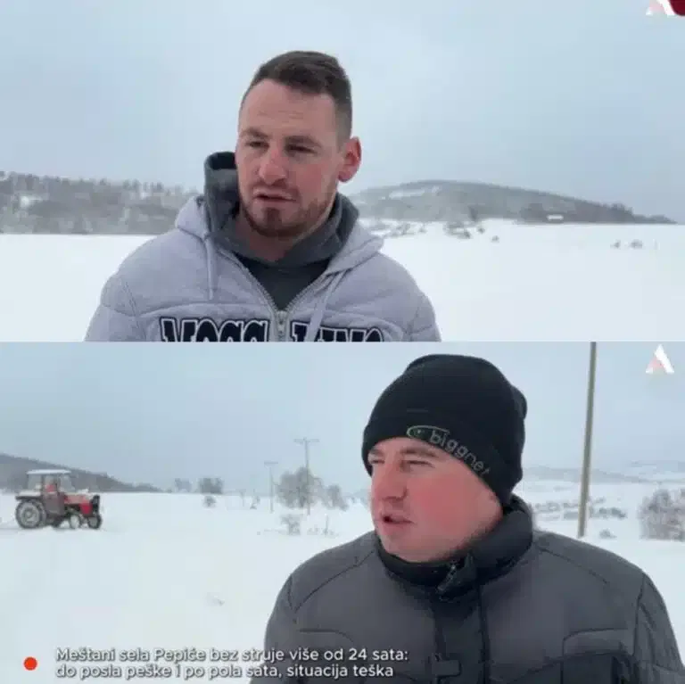 Meštani sela Pepiće: situacije je teška, vise od 24 h nemamo struju do posla nam pešice treba i do pola sata  (VIDEO)