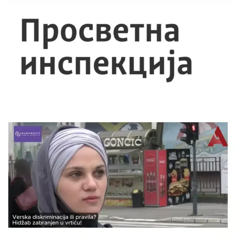 Predškolskoj ustanovi u Prijepolju naloženo da se ukine pravilnik gde se zabranjuje nošenje hižaba i ostalih verskih obeležja