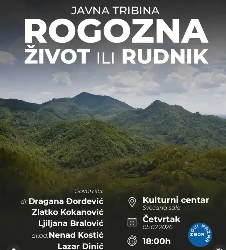 Rogozna – život ili rudnik“: Javna tribina o mogućim posledicama rudarenja po zdravlje i zajednicu