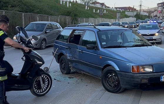 Udes kod Drum Panorame, motorista udario u automobil, apel vozačima da smanje brzinu (VIDEO)