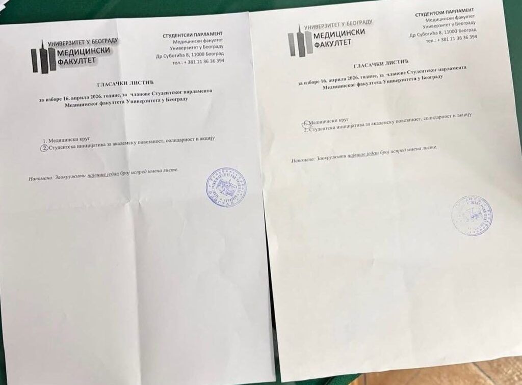 Studentkinja Medicinskog fakulteta: Skandalozno je da izborna komisija, uprkos nepravilnostima, proglasi pobednika (video)