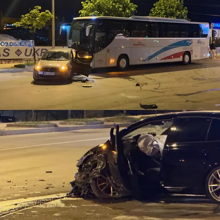 Više povređenih u udesu kod “Ukrasa” u Novom Pazaru, učestvovalo i civilno policijsko vozilo (VIDEO)