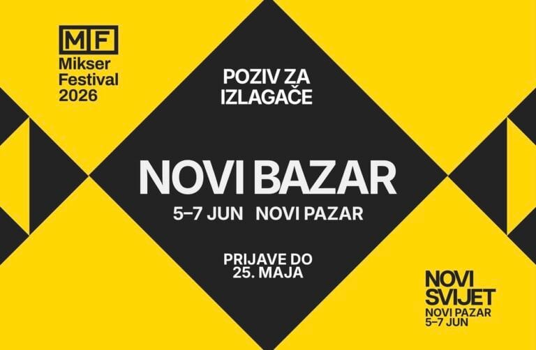 Mikser festival otvorio poziv za izlagače „Novog  Bazara” u Novom Pazaru