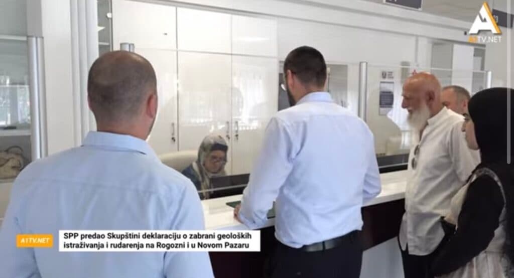 SPP predao Skupštini deklaraciju o zabrani geoloških istraživanja i rudarenja na Rogozni i u Novom Pazaru (VIDEO)