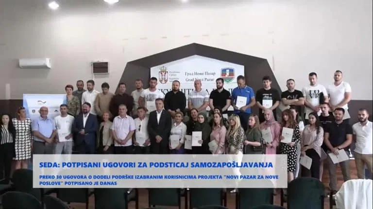 SEDA: Potpisani ugovori za podsticaj samozapošljavanja (video)