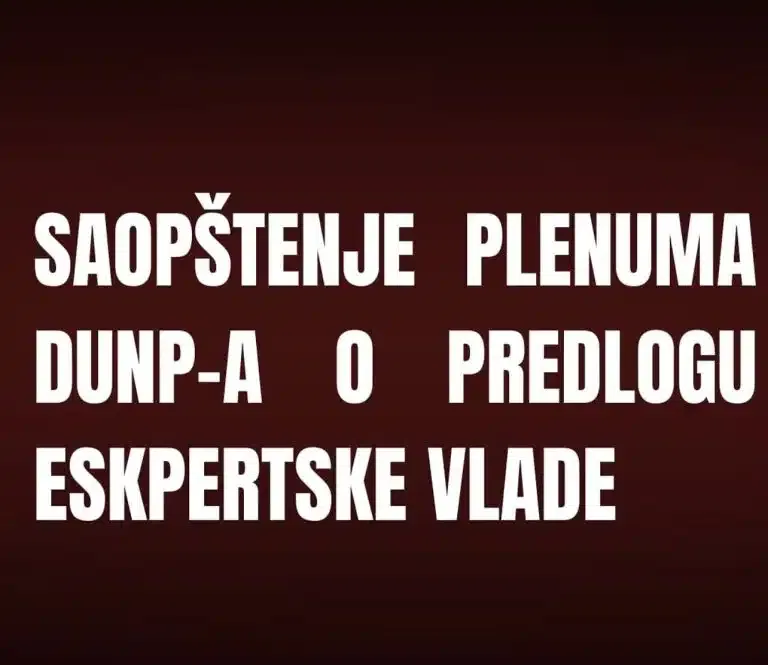 Studenti DUNP-a: Srbija zaslužuje ekspertsku vladu